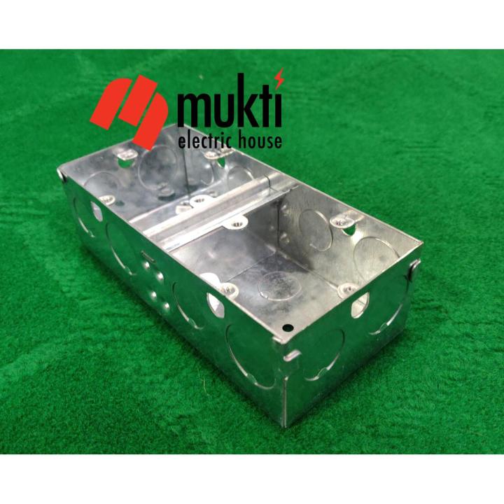 2 Gang Steel Box 18 Gauge