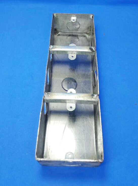 3 Gang Steel Box 18 Gauge