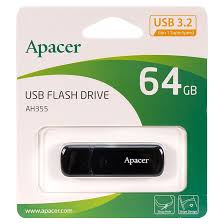 APACER AH355 64GB USB 3.2 Gen 1 High Speed Pendrive / Flash Drive