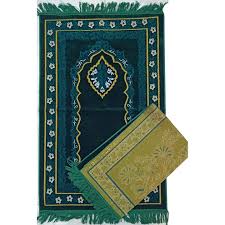 Prayer Jaynamaz Made in Turkey Soft Velvet Prayer Mat