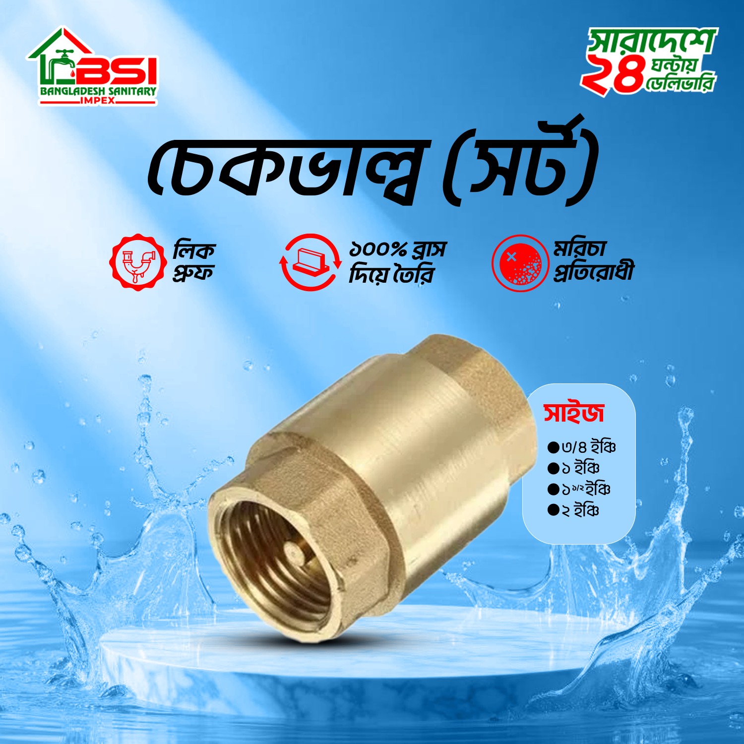 RFL Brass Line Check Valve