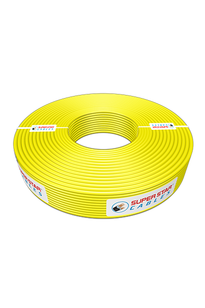 SUPER STAR CABLES BYA 1x2.0 RM (3w) ৩/২০ হলুদ