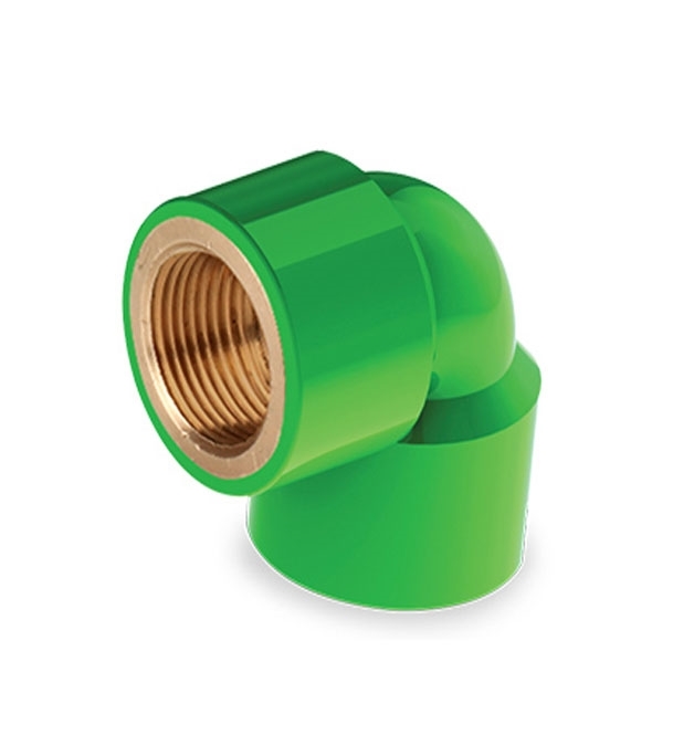 Thared elbow pvc one side brass 3/4"