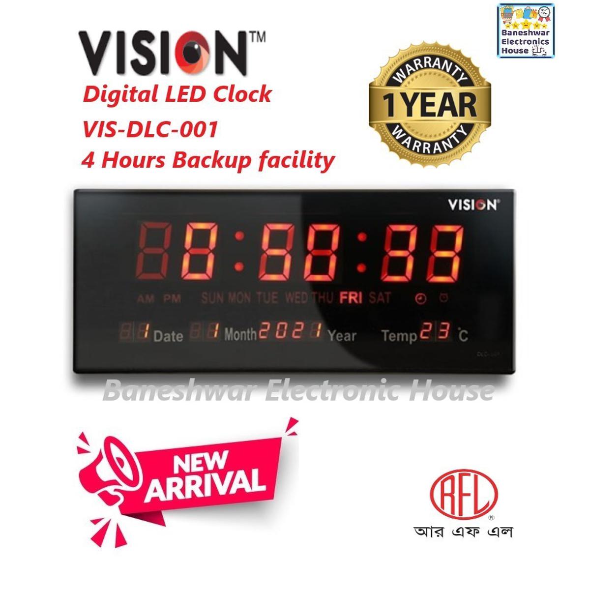 VISION  DIGITAL LED CLOCK